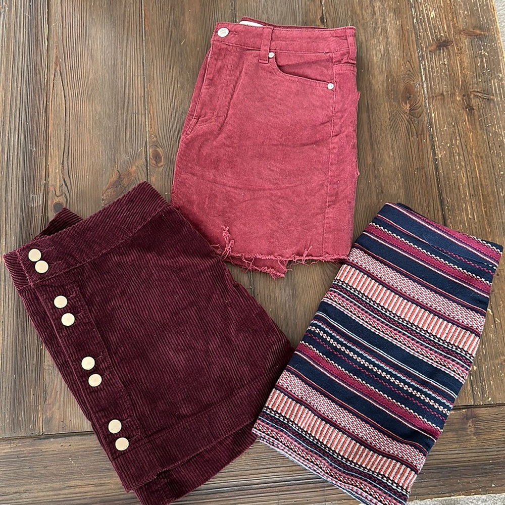 SKIRTS! Hollister, F21 & Abercrombie